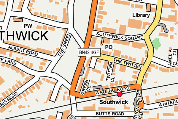 BN42 4GF map - OS OpenMap – Local (Ordnance Survey) BN42 4GF map - OS OpenMap – Local (Ordnance Survey)