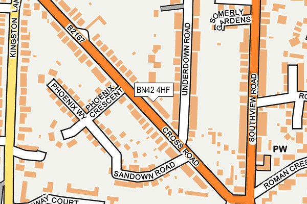 BN42 4HF map - OS OpenMap – Local (Ordnance Survey) BN42 4HF map - OS OpenMap – Local (Ordnance Survey)