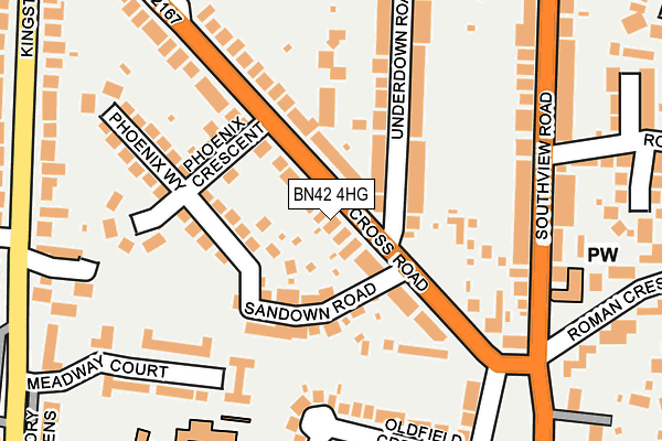 BN42 4HG map - OS OpenMap – Local (Ordnance Survey) BN42 4HG map - OS OpenMap – Local (Ordnance Survey)