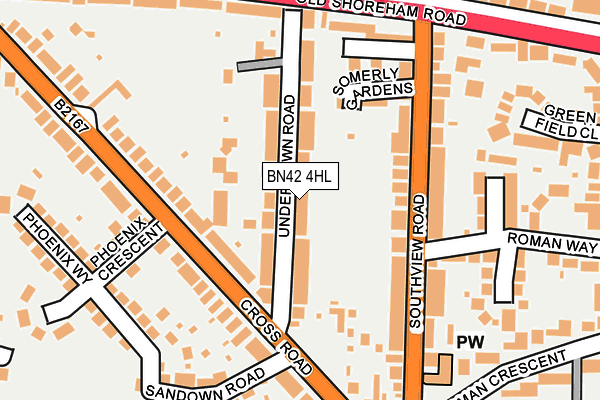 BN42 4HL map - OS OpenMap – Local (Ordnance Survey) BN42 4HL map - OS OpenMap – Local (Ordnance Survey)