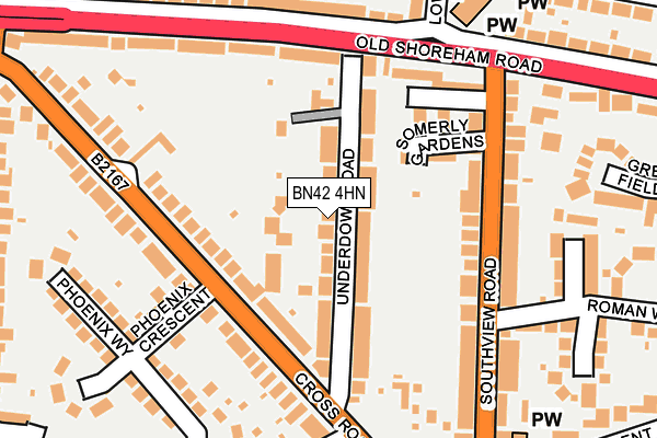 BN42 4HN map - OS OpenMap – Local (Ordnance Survey) BN42 4HN map - OS OpenMap – Local (Ordnance Survey)