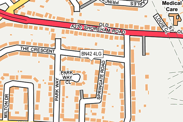 BN42 4LG map - OS OpenMap – Local (Ordnance Survey) BN42 4LG map - OS OpenMap – Local (Ordnance Survey)
