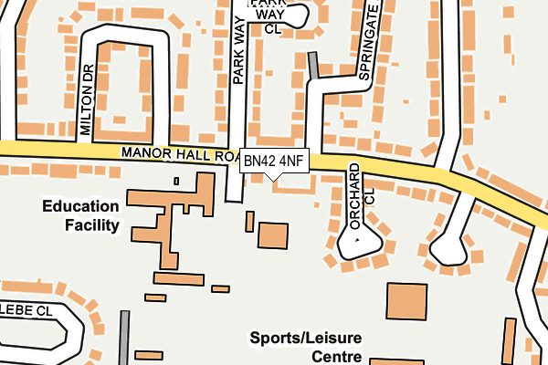 BN42 4NF map - OS OpenMap – Local (Ordnance Survey) BN42 4NF map - OS OpenMap – Local (Ordnance Survey)