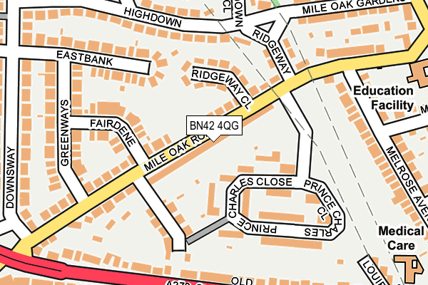 BN42 4QG map - OS OpenMap – Local (Ordnance Survey) BN42 4QG map - OS OpenMap – Local (Ordnance Survey)