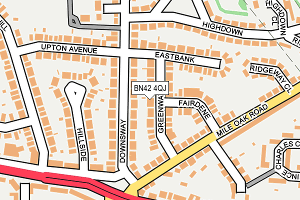 BN42 4QJ map - OS OpenMap – Local (Ordnance Survey) BN42 4QJ map - OS OpenMap – Local (Ordnance Survey)