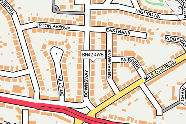 BN42 4WB map - OS OpenMap – Local (Ordnance Survey) BN42 4WB map - OS OpenMap – Local (Ordnance Survey)