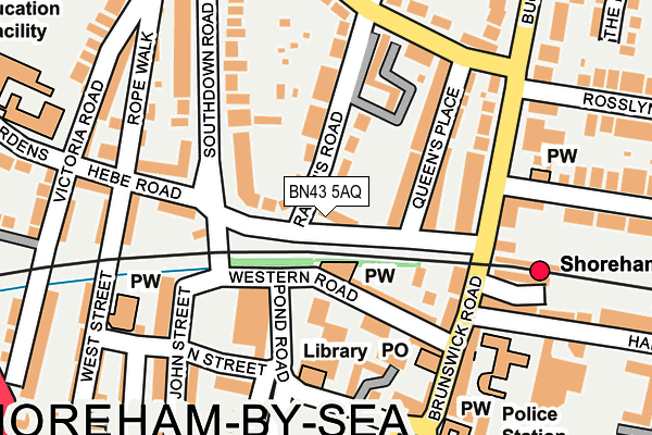 BN43 5AQ map - OS OpenMap – Local (Ordnance Survey) BN43 5AQ map - OS OpenMap – Local (Ordnance Survey)