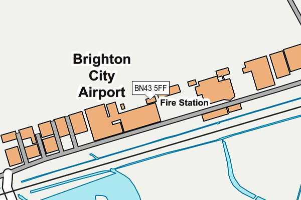 BN43 5FF map - OS OpenMap – Local (Ordnance Survey) BN43 5FF map - OS OpenMap – Local (Ordnance Survey)