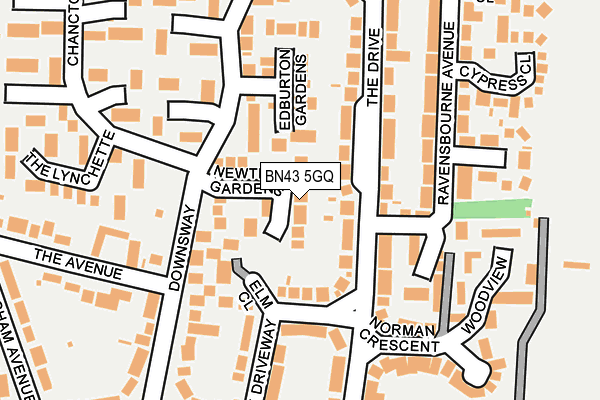BN43 5GQ map - OS OpenMap – Local (Ordnance Survey) BN43 5GQ map - OS OpenMap – Local (Ordnance Survey)