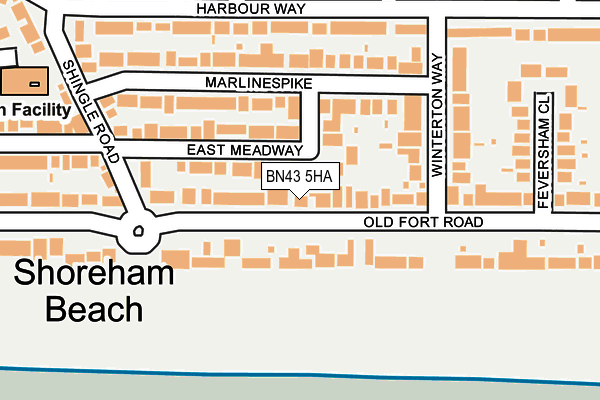 BN43 5HA map - OS OpenMap – Local (Ordnance Survey) BN43 5HA map - OS OpenMap – Local (Ordnance Survey)