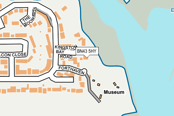 BN43 5HY map - OS OpenMap – Local (Ordnance Survey) BN43 5HY map - OS OpenMap – Local (Ordnance Survey)