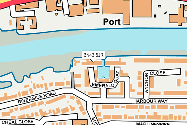 BN43 5JR map - OS OpenMap – Local (Ordnance Survey) BN43 5JR map - OS OpenMap – Local (Ordnance Survey)