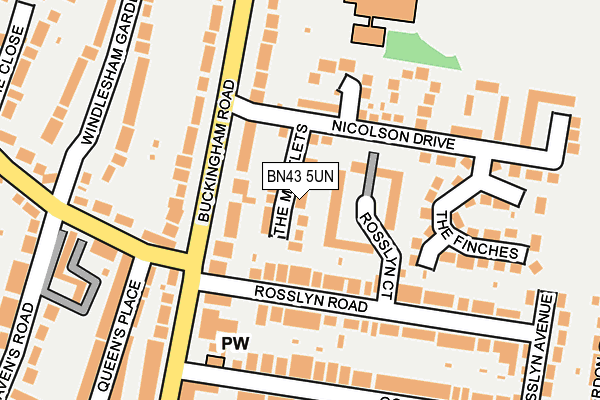 BN43 5UN map - OS OpenMap – Local (Ordnance Survey) BN43 5UN map - OS OpenMap – Local (Ordnance Survey)