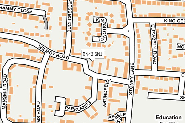 BN43 6NJ map - OS OpenMap – Local (Ordnance Survey) BN43 6NJ map - OS OpenMap – Local (Ordnance Survey)