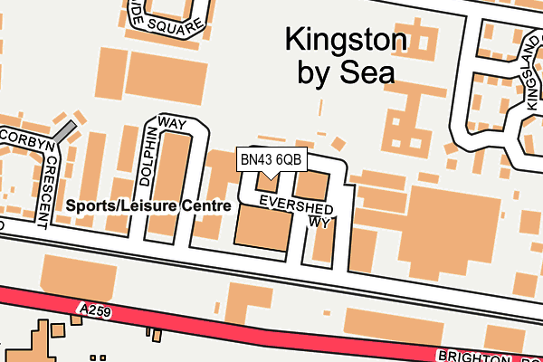BN43 6QB map - OS OpenMap – Local (Ordnance Survey) BN43 6QB map - OS OpenMap – Local (Ordnance Survey)