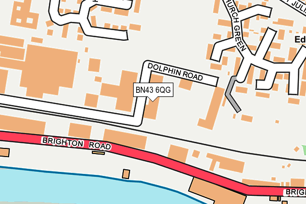 BN43 6QG map - OS OpenMap – Local (Ordnance Survey) BN43 6QG map - OS OpenMap – Local (Ordnance Survey)