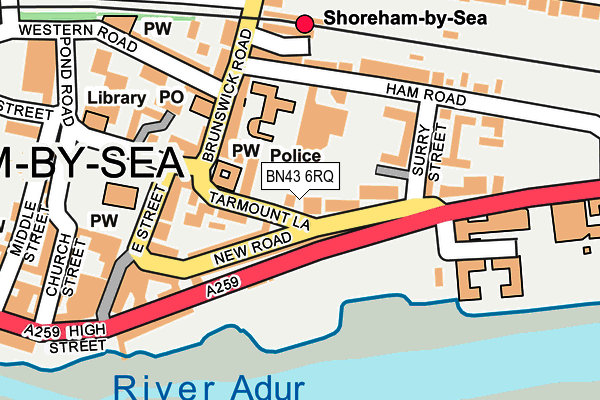 BN43 6RQ map - OS OpenMap – Local (Ordnance Survey) BN43 6RQ map - OS OpenMap – Local (Ordnance Survey)
