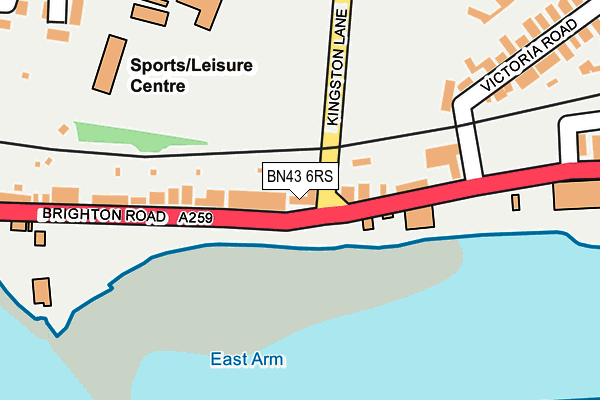 BN43 6RS map - OS OpenMap – Local (Ordnance Survey)