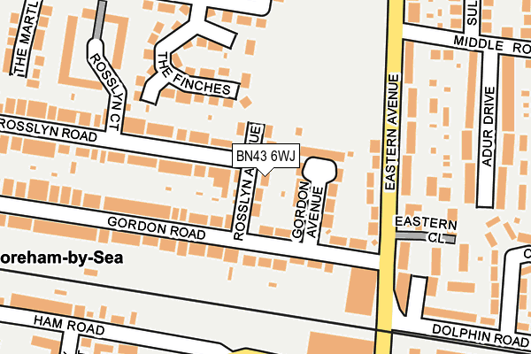 BN43 6WJ map - OS OpenMap – Local (Ordnance Survey) BN43 6WJ map - OS OpenMap – Local (Ordnance Survey)