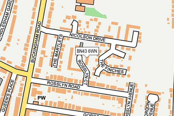 BN43 6WN map - OS OpenMap – Local (Ordnance Survey) BN43 6WN map - OS OpenMap – Local (Ordnance Survey)