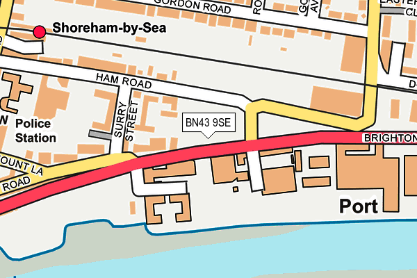 BN43 9SE map - OS OpenMap – Local (Ordnance Survey) BN43 9SE map - OS OpenMap – Local (Ordnance Survey)