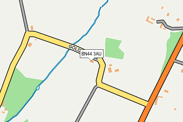 BN44 3AU map - OS OpenMap – Local (Ordnance Survey) BN44 3AU map - OS OpenMap – Local (Ordnance Survey)