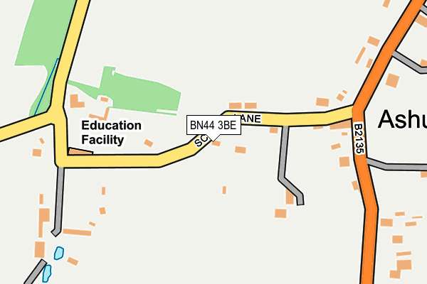 BN44 3BE map - OS OpenMap – Local (Ordnance Survey) BN44 3BE map - OS OpenMap – Local (Ordnance Survey)