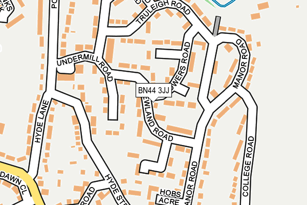 BN44 3JJ map - OS OpenMap – Local (Ordnance Survey) BN44 3JJ map - OS OpenMap – Local (Ordnance Survey)