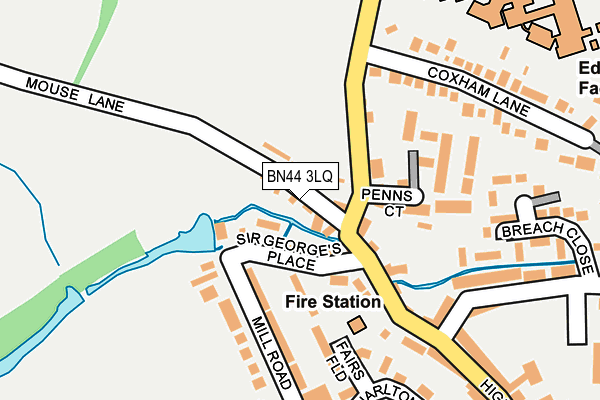 BN44 3LQ map - OS OpenMap – Local (Ordnance Survey) BN44 3LQ map - OS OpenMap – Local (Ordnance Survey)