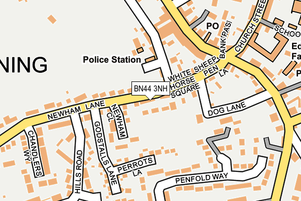 BN44 3NH map - OS OpenMap – Local (Ordnance Survey) BN44 3NH map - OS OpenMap – Local (Ordnance Survey)