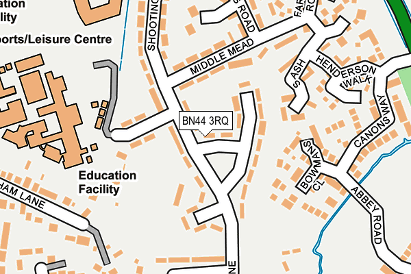 BN44 3RQ map - OS OpenMap – Local (Ordnance Survey) BN44 3RQ map - OS OpenMap – Local (Ordnance Survey)