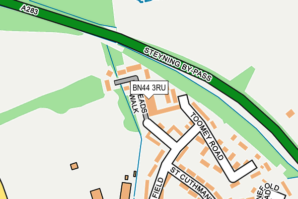 BN44 3RU map - OS OpenMap – Local (Ordnance Survey) BN44 3RU map - OS OpenMap – Local (Ordnance Survey)