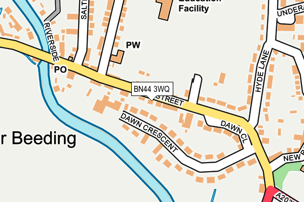 BN44 3WQ map - OS OpenMap – Local (Ordnance Survey) BN44 3WQ map - OS OpenMap – Local (Ordnance Survey)