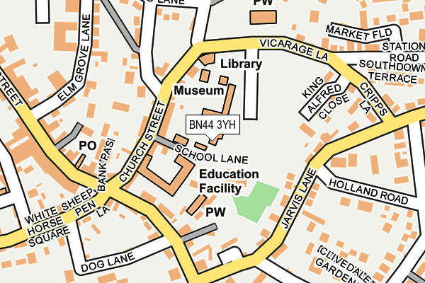BN44 3YH map - OS OpenMap – Local (Ordnance Survey) BN44 3YH map - OS OpenMap – Local (Ordnance Survey)
