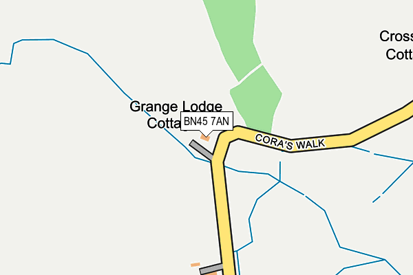 BN45 7AN map - OS OpenMap – Local (Ordnance Survey) BN45 7AN map - OS OpenMap – Local (Ordnance Survey)