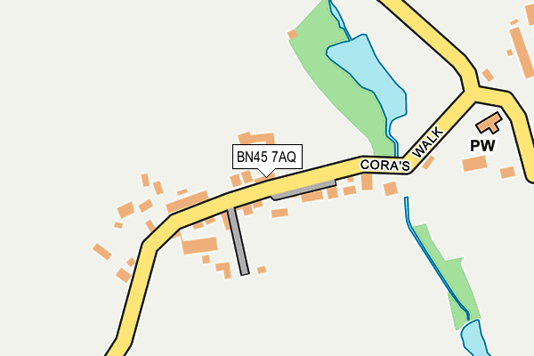 BN45 7AQ map - OS OpenMap – Local (Ordnance Survey) BN45 7AQ map - OS OpenMap – Local (Ordnance Survey)