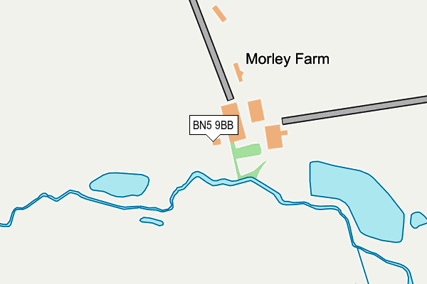 BN5 9BB map - OS OpenMap – Local (Ordnance Survey) BN5 9BB map - OS OpenMap – Local (Ordnance Survey)