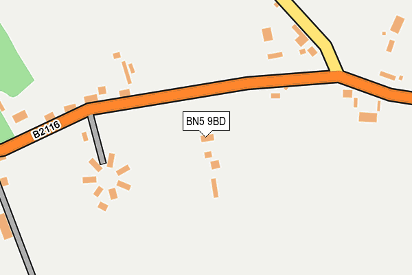 BN5 9BD map - OS OpenMap – Local (Ordnance Survey) BN5 9BD map - OS OpenMap – Local (Ordnance Survey)