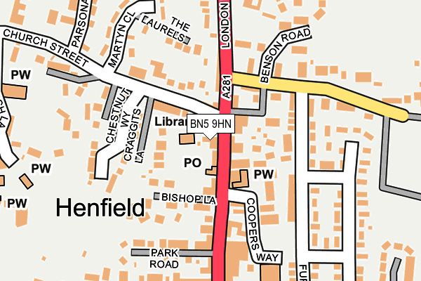 BN5 9HN map - OS OpenMap – Local (Ordnance Survey) BN5 9HN map - OS OpenMap – Local (Ordnance Survey)