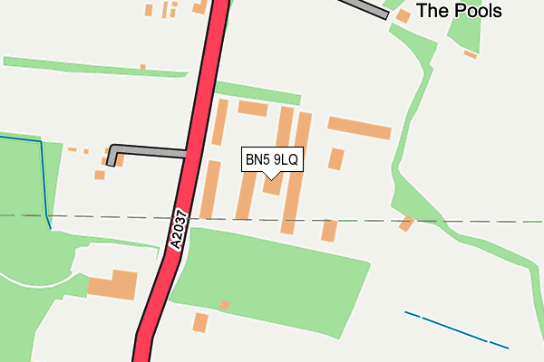 BN5 9LQ map - OS OpenMap – Local (Ordnance Survey) BN5 9LQ map - OS OpenMap – Local (Ordnance Survey)