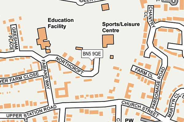 BN5 9QE map - OS OpenMap – Local (Ordnance Survey) BN5 9QE map - OS OpenMap – Local (Ordnance Survey)