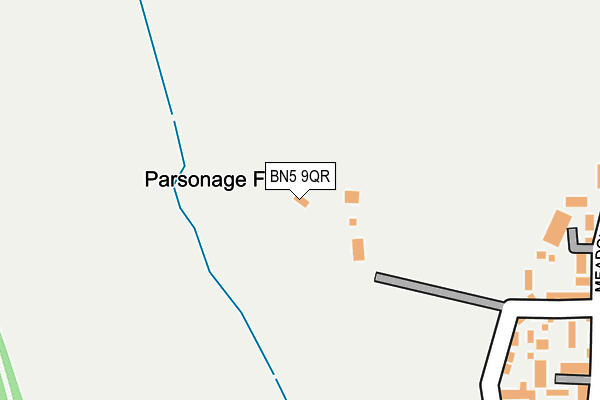BN5 9QR map - OS OpenMap – Local (Ordnance Survey) BN5 9QR map - OS OpenMap – Local (Ordnance Survey)