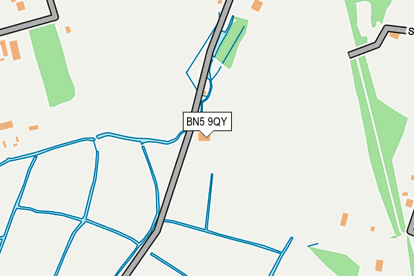BN5 9QY map - OS OpenMap – Local (Ordnance Survey) BN5 9QY map - OS OpenMap – Local (Ordnance Survey)
