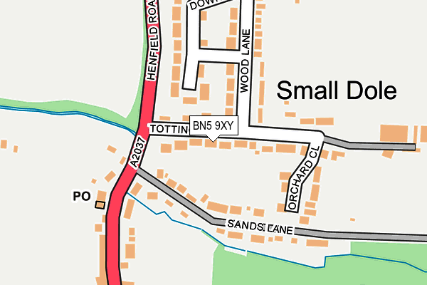 BN5 9XY map - OS OpenMap – Local (Ordnance Survey) BN5 9XY map - OS OpenMap – Local (Ordnance Survey)