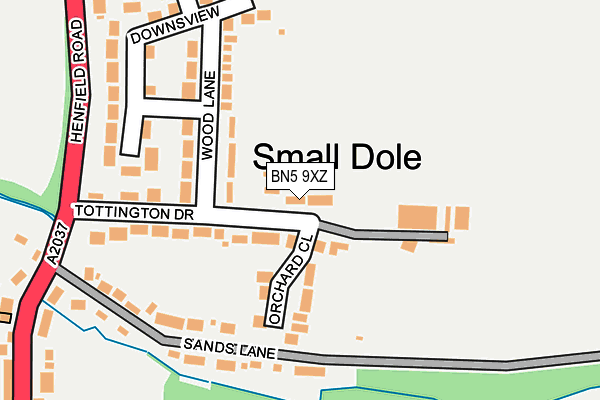 BN5 9XZ map - OS OpenMap – Local (Ordnance Survey) BN5 9XZ map - OS OpenMap – Local (Ordnance Survey)