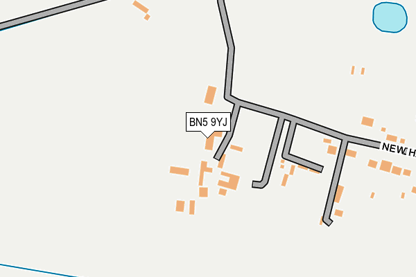 BN5 9YJ map - OS OpenMap – Local (Ordnance Survey) BN5 9YJ map - OS OpenMap – Local (Ordnance Survey)