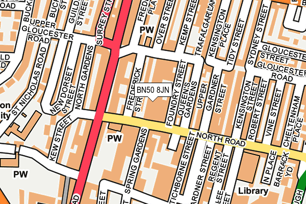 BN50 8JN map - OS OpenMap – Local (Ordnance Survey) BN50 8JN map - OS OpenMap – Local (Ordnance Survey)