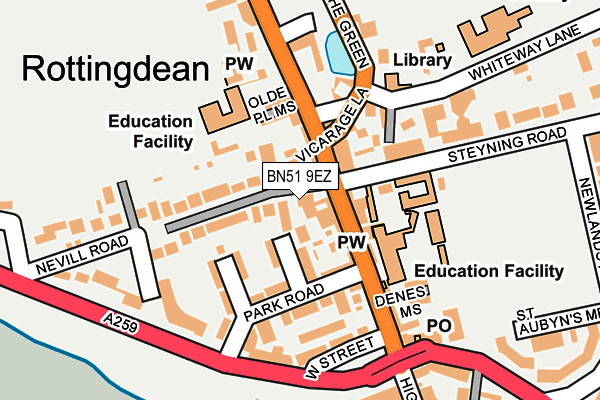 BN51 9EZ map - OS OpenMap – Local (Ordnance Survey) BN51 9EZ map - OS OpenMap – Local (Ordnance Survey)