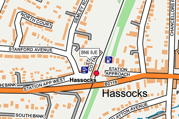 BN6 8JE map - OS OpenMap – Local (Ordnance Survey) BN6 8JE map - OS OpenMap – Local (Ordnance Survey)