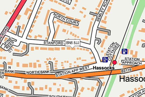 BN6 8JJ map - OS OpenMap – Local (Ordnance Survey) BN6 8JJ map - OS OpenMap – Local (Ordnance Survey)